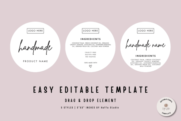 Design Clean Labels with Canva Minimalist Ingredients Template