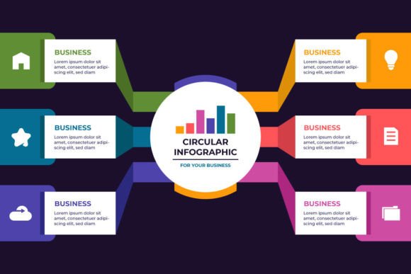 Embark on a Visual Voyage: Decoding Business Success with a Modern Circular Infographic Template