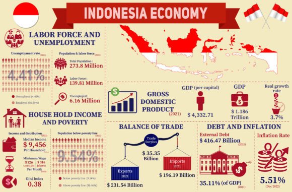 Indonesia Economy Infographic: Translating Data into Impact