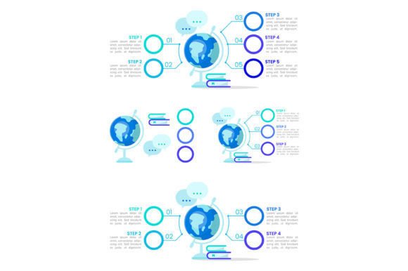 The Learning Blue Infographic Template Set: A Creative Tool Kit for Modern Communication